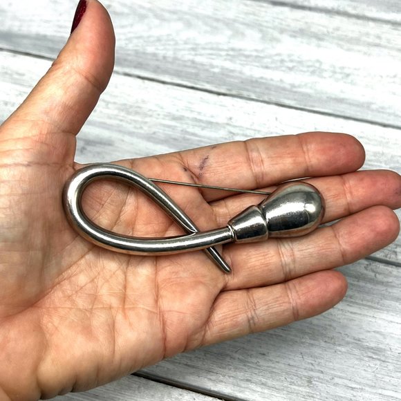 103. Sterling Zina Beverly Hills Sterling 925 Artisan Brooch - Picture 2 of 3